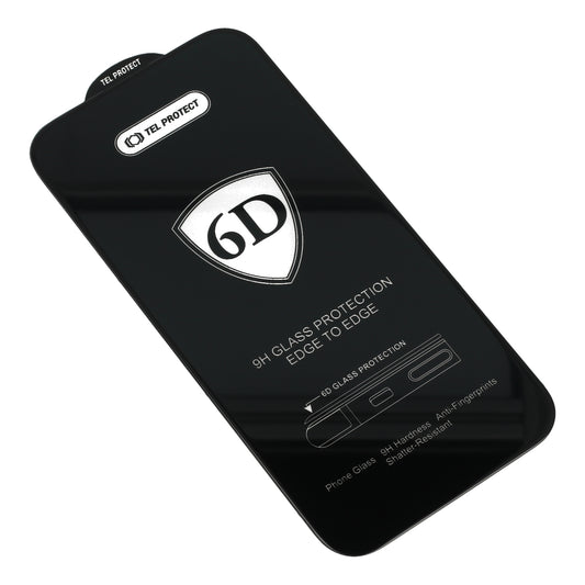 OEM képernyővédő fólia Samsung Galaxy S26 Ultra S948-hez, Edzett üveg, Teljes ragasztó, 6D, Fekete