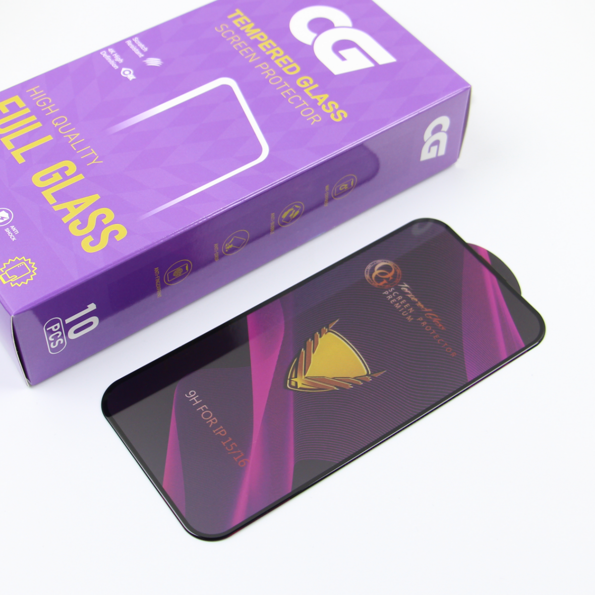 OG Premium Screen Protector Film for Samsung Galaxy A57 5G, Tempered Glass, Full Glue, Set of 10 pieces