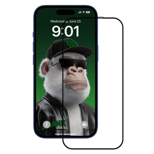 Anank 10X Reinforced CG védőfólia Apple iPhone 17 Pro Max készülékhez, Edzett üveg, Teljes ragasztás, 2.5D, Fekete