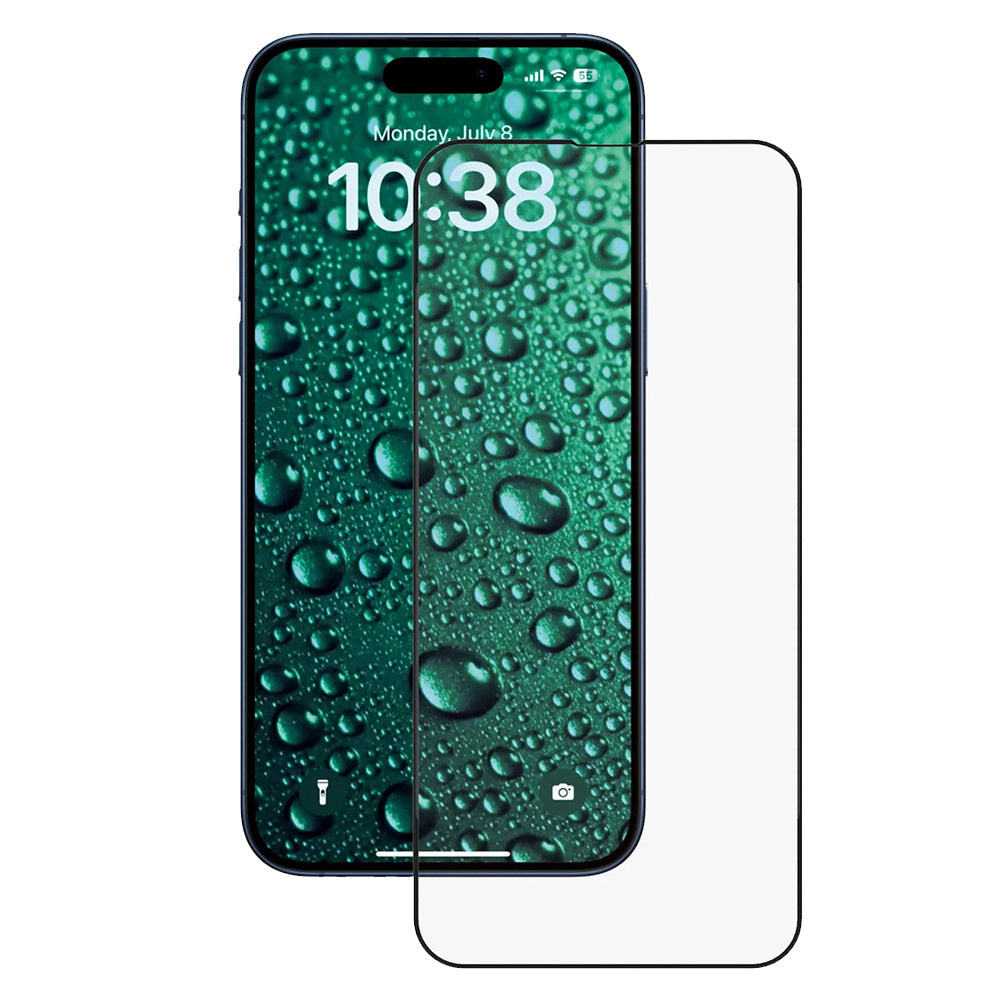 Anank 5X megerősített láthatatlan védőfólia Apple iPhone 17 Pro Max készülékhez, edzett üveg, teljes ragasztás, 3D, fekete