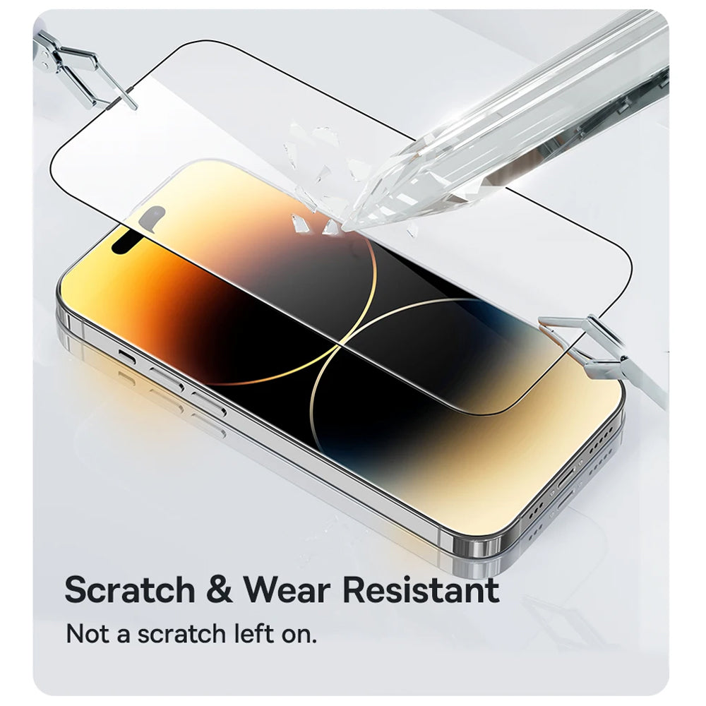 Anank 5X megerősített védőfólia Apple iPhone 17 Air készülékhez, Edzett üveg, Teljes ragasztás, 2.5D, Fekete