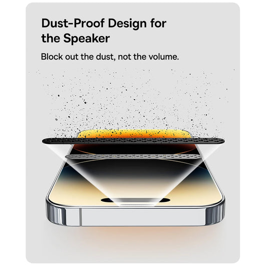 Anank 5X megerősített védőfólia Apple iPhone 17-hez, Edzett üveg, Teljes ragasztás, 2.5D, Fekete