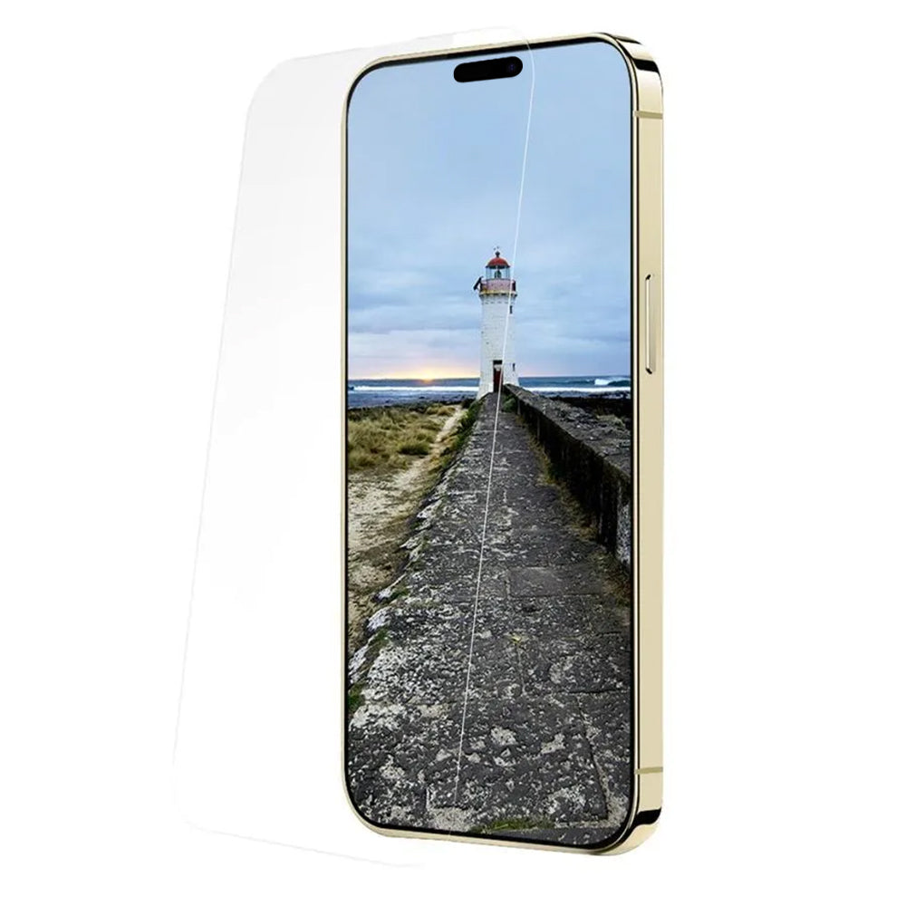Anank képernyővédő fólia Apple iPhone 15 Pro-hoz, edzett üveg, teljes ragasztó, 3D, 10 darabos készlet