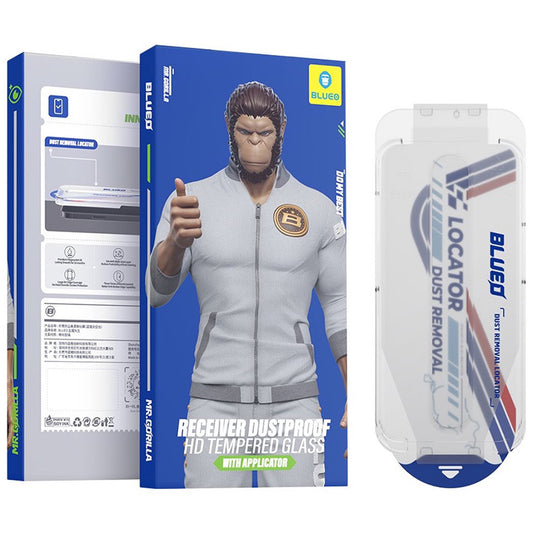 Blueo Anti-Dust HD Applicator Pro védőfólia Apple iPhone 17 Air készülékhez, Edzett üveg, Teljes ragasztás