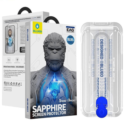 Blueo Anti-Static HD védőfólia Apple iPhone 17 Air készülékhez, Edzett üveg, Teljes ragasztás, Fekete