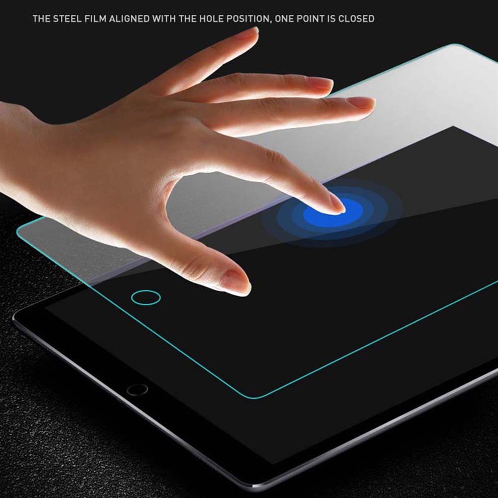 Blueo HD védőfólia Apple iPad 10.2 (2021) / 10.2 (2020) / 10.2 (2019) készülékekhez, Edzett üveg, Teljes ragasztás