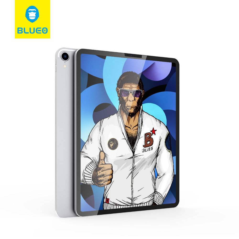 Blueo védőfólia Apple iPad Pro 12.9 (2022) / Pro 12.9 (2021) / Pro 12.9 (2020) készülékekhez, Edzett üveg, Teljes ragasztás