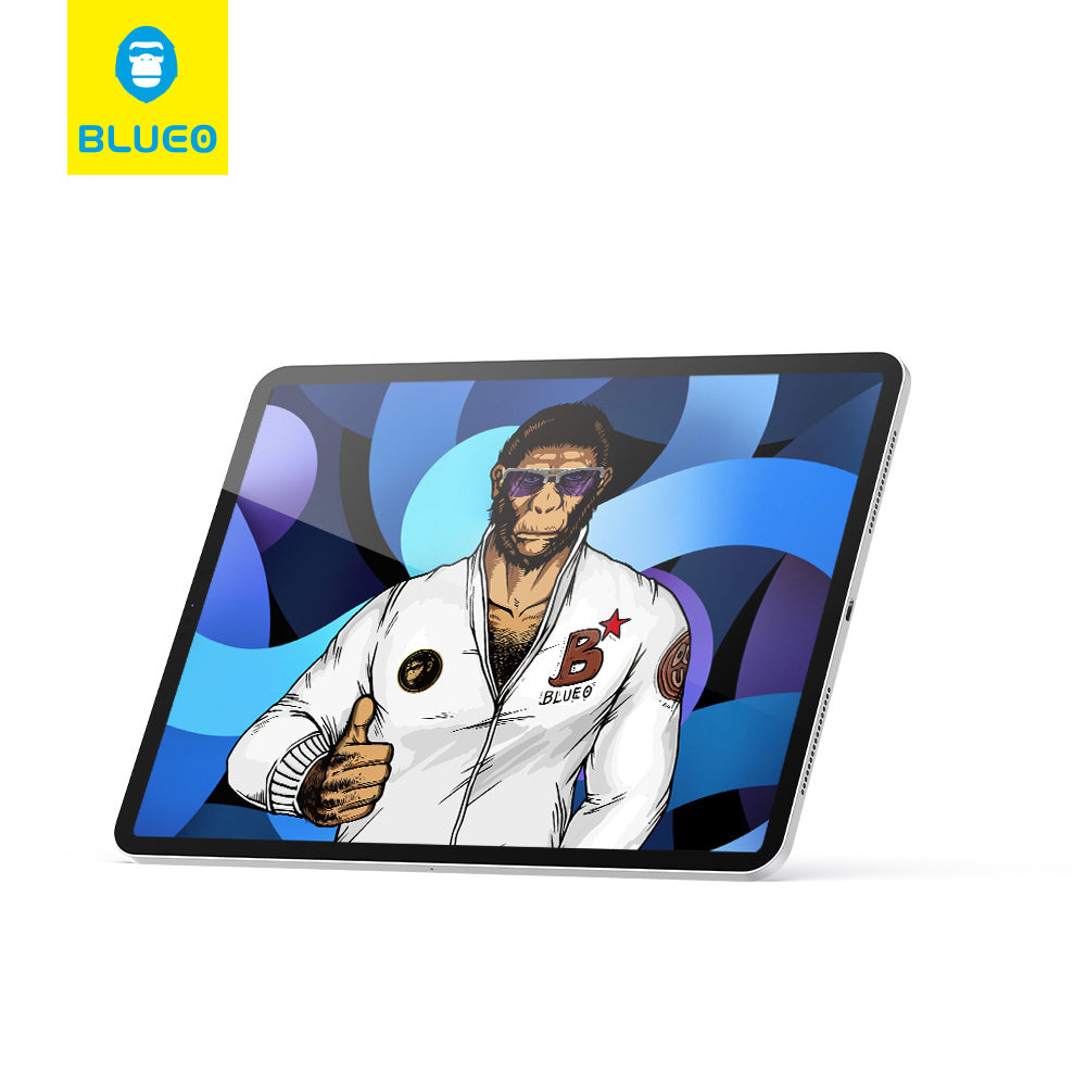 Blueo védőfólia Apple iPad Pro 12.9 (2022) / Pro 12.9 (2021) / Pro 12.9 (2020) készülékekhez, Edzett üveg, Teljes ragasztás