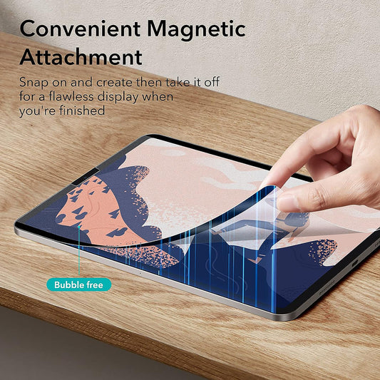 ESR Paper Feel Magnetic képernyővédő fólia Apple iPad Air 13 (2025) / Air 13 (2024) készülékekhez, Műanyag