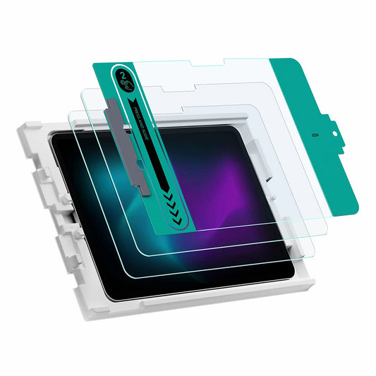 ESR képernyővédő fólia Apple iPad Pro 11 (2024) készülékhez, Edzett üveg, Teljes ragasztás, 2 darabos készlet