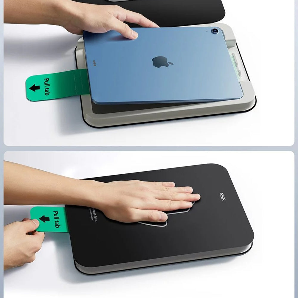 ESR UltraFit képernyővédő fólia Apple iPad (2025) / (2022) készülékhez, Edzett üveg, Teljes ragasztás, 2 darabos készlet