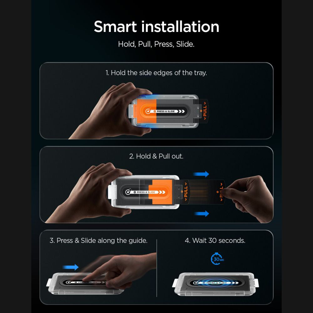 Spigen GlastR EZ FIT Pro HD Külső Privacy Képernyővédő fólia Samsung Galaxy Z Fold8 Ultra F976-hez, Edzett Üveg, Teljes Ragasztóval