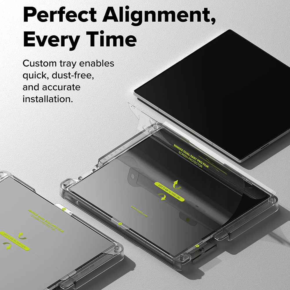 Ringke Dual Easy Pro belső képernyővédő fólia Samsung Galaxy Z Fold7 F966 készülékhez, műanyag, 2 darabos szett