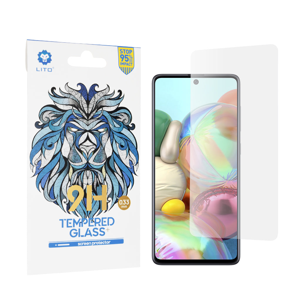 Lito Classic képernyővédő fólia Samsung Galaxy M51 M515 / A71 5G A716 / Note10 Lite N770 / A71 A715 készülékekhez, Edzett üveg, Teljes ragasztás, 2.5D