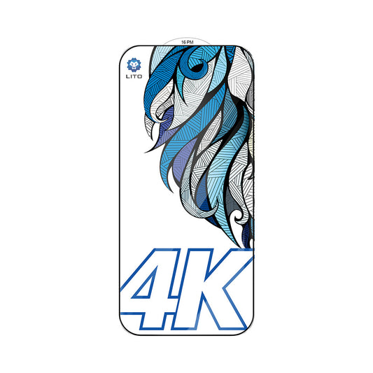 Védőfólia Lito D+ Max 4K Apple iPhone 17 Air készülékhez, Edzett Üveg, Teljes Ragasztás, Fekete