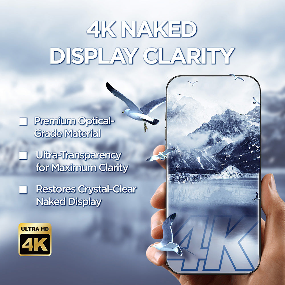 Védőfólia Lito D+ Max 4K Apple iPhone 17 Air készülékhez, Edzett Üveg, Teljes Ragasztás, Fekete