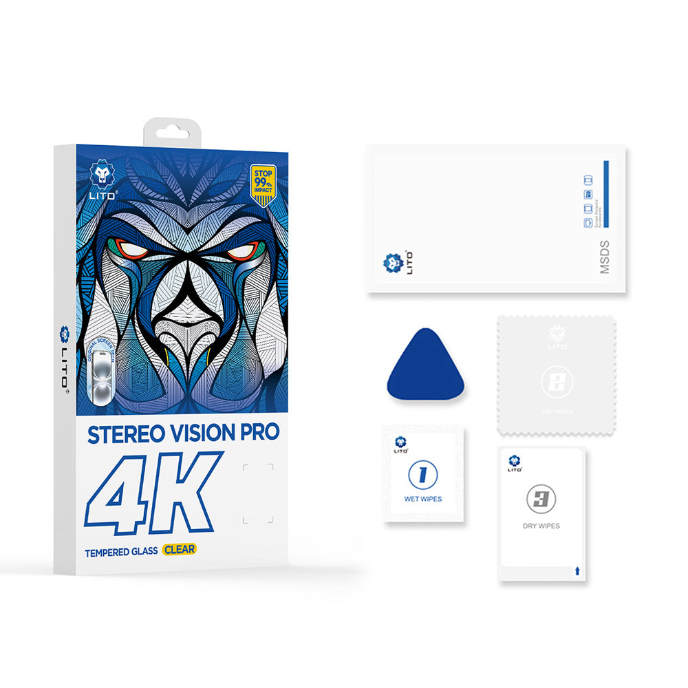 Védőfólia Lito D+ Max 4K Apple iPhone 17 Air készülékhez, Edzett Üveg, Teljes Ragasztás, Fekete