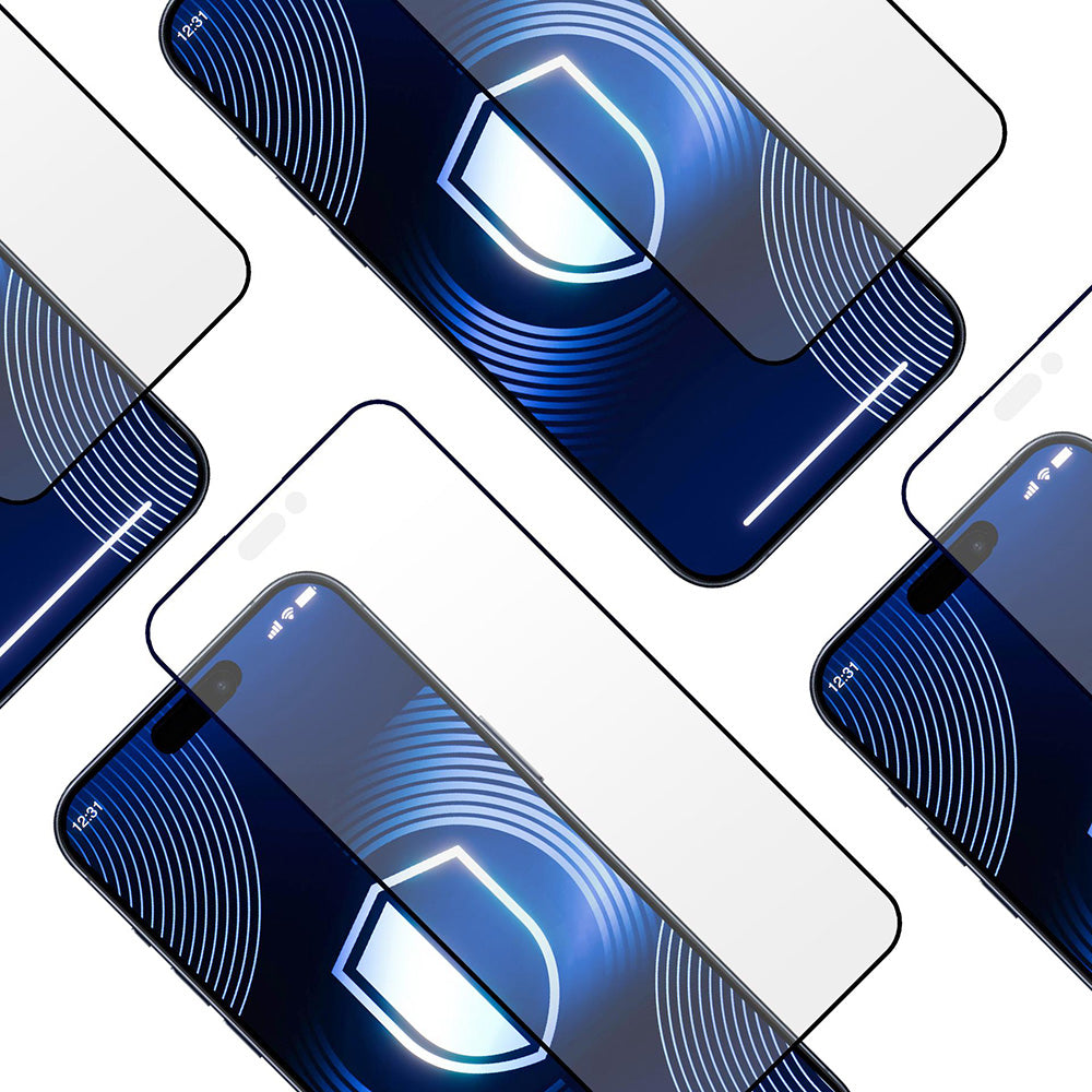 Matt 3MK HardGlass Max képernyővédő fólia Apple iPhone 17 Pro Max készülékhez, Edzett üveg, Teljes ragasztás, Fekete