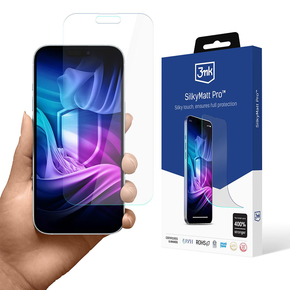Matt 3MK Silky Pro képernyővédő fólia Apple iPhone 17-hez, műanyag