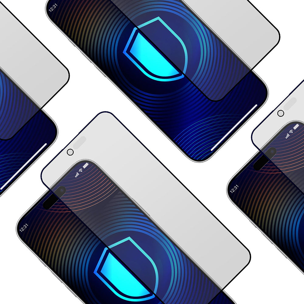 Matt Privacy 3MK HardGlass Max képernyővédő fólia Apple iPhone 17 Air-hez, Edzett üveg, Teljes ragasztás