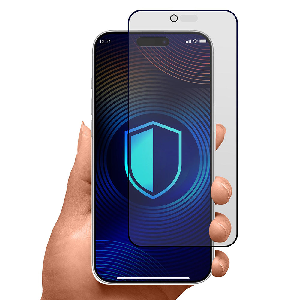 Matt Privacy 3MK HardGlass Max képernyővédő fólia Apple iPhone 17 Air-hez, Edzett üveg, Teljes ragasztás