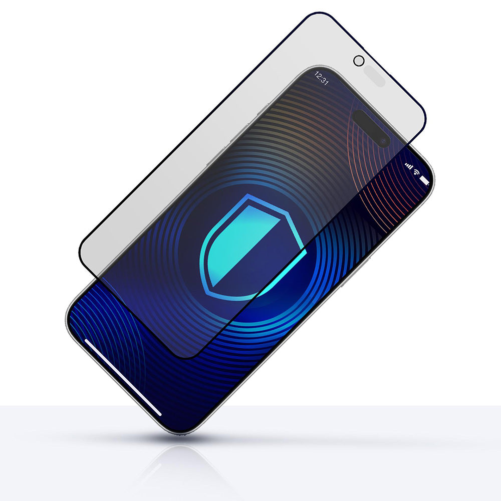 Matt Privacy 3MK HardGlass Max képernyővédő fólia Apple iPhone 17 Air-hez, Edzett üveg, Teljes ragasztás