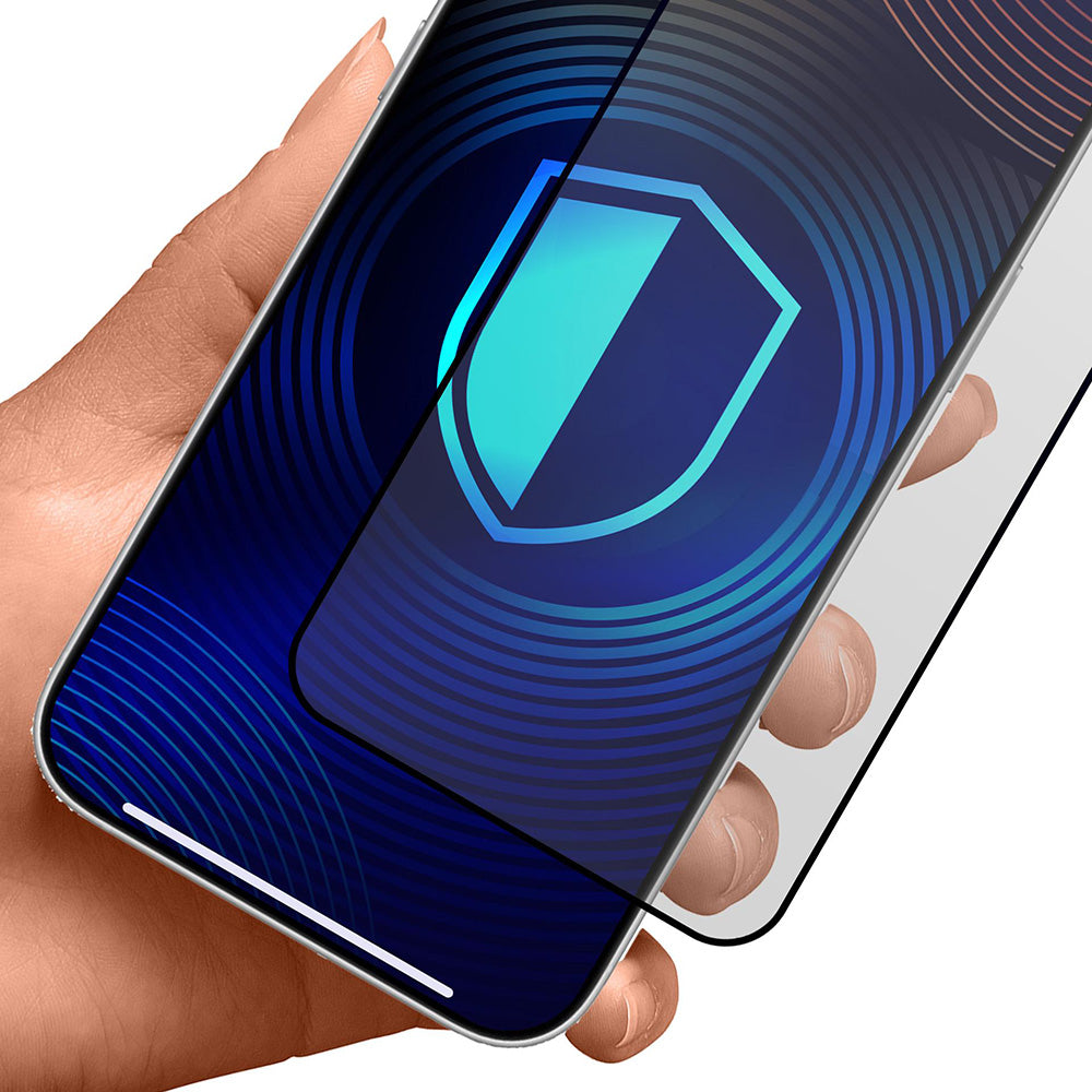 Matt Privacy 3MK HardGlass Max képernyővédő fólia Apple iPhone 17 Air-hez, Edzett üveg, Teljes ragasztás