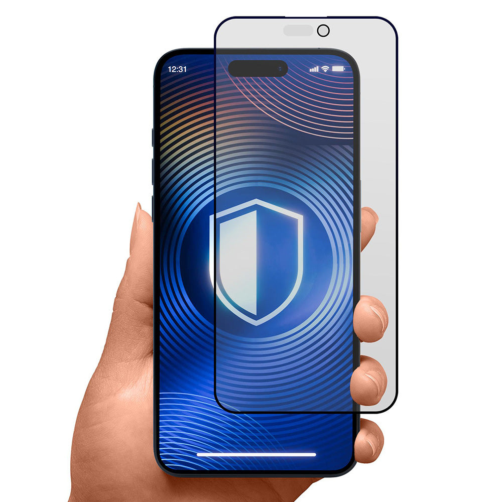 Matt Privacy 3MK HardGlass Max védőfólia Apple iPhone 17 Pro Max készülékhez, Edzett üveg, Teljes ragasztás