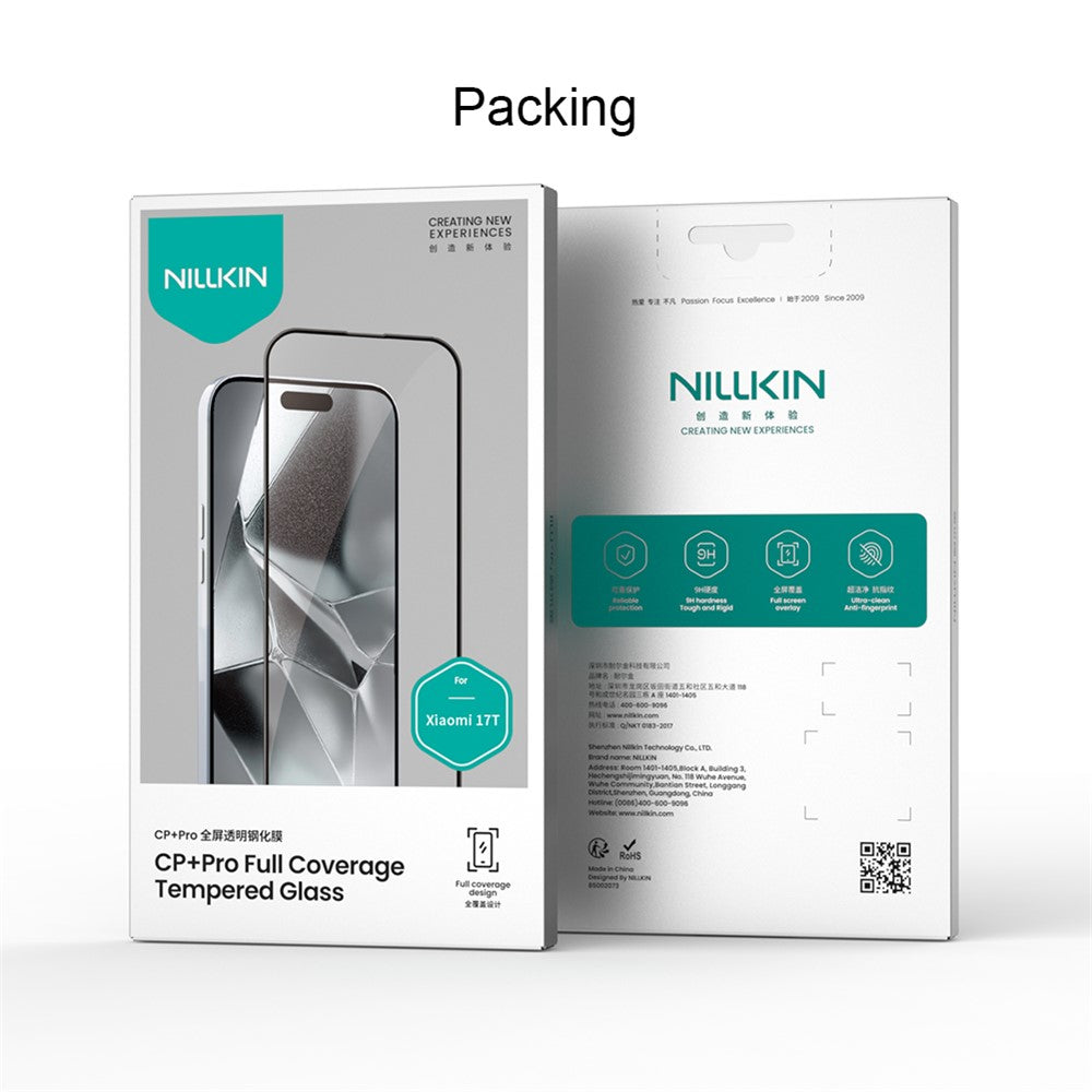 Nillkin CP+ Pro képernyővédő fólia Samsung Galaxy A56 A566 / A36 A366 készülékhez, edzett üveg, teljes ragasztó, fekete