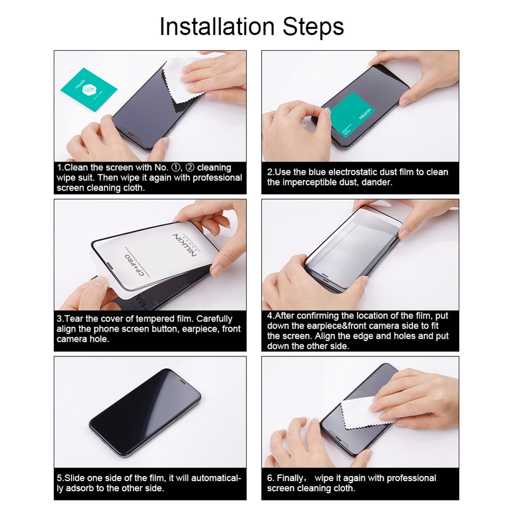 Nillkin CP+ Pro képernyővédő fólia Xiaomi 15T Pro / 15T készülékhez, edzett üveg, teljes ragasztó, fekete