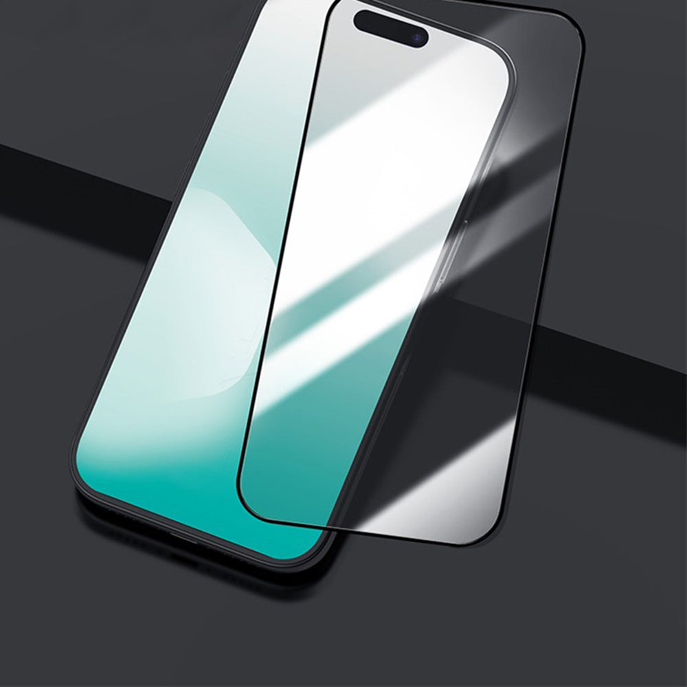 Nillkin CP+ Pro képernyővédő fólia applikátorral Apple iPhone 17-hez, edzett üveg, teljes ragasztó, fekete