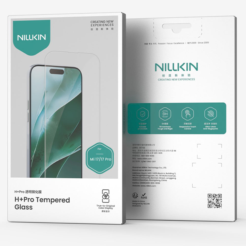 Nillkin H+ Pro képernyővédő fólia Xiaomi 17 Pro / 17 készülékhez, edzett üveg, teljes ragasztóval