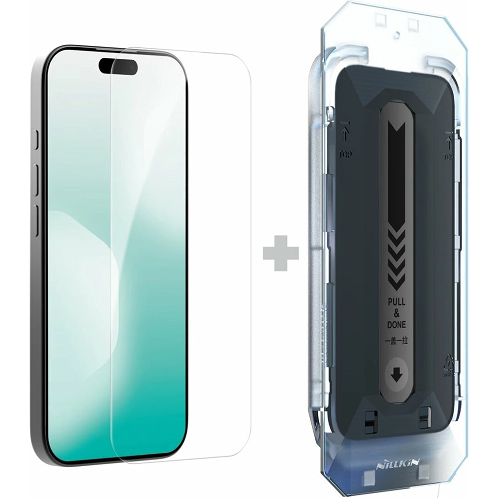 Nillkin H+ Pro képernyővédő fólia applikátorral Apple iPhone 18 Pro Max / 17 Pro Max készülékhez, edzett üveg, teljes ragasztóval