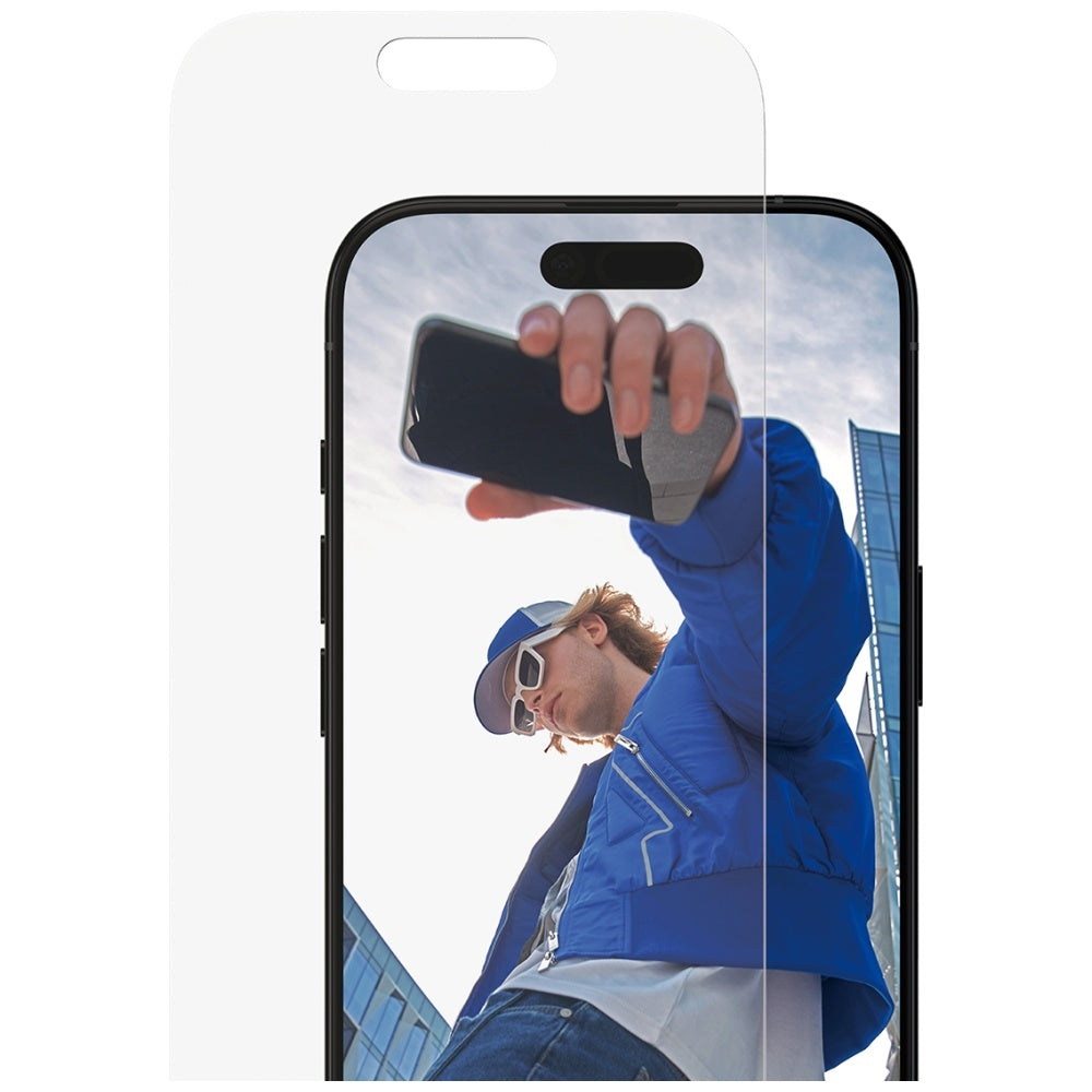 PanzerGlass Classic Fit EasyAligner védőfólia Apple iPhone 17 / 16 Pro készülékhez, Edzett üveg, Teljes ragasztás