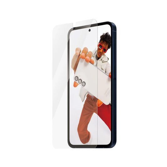 PanzerGlass Safe képernyővédő fólia. Ultra-Wide Fit EasyAligner a Samsung Galaxy A56 A566-hoz, Edzett üveg, Teljes ragasztás