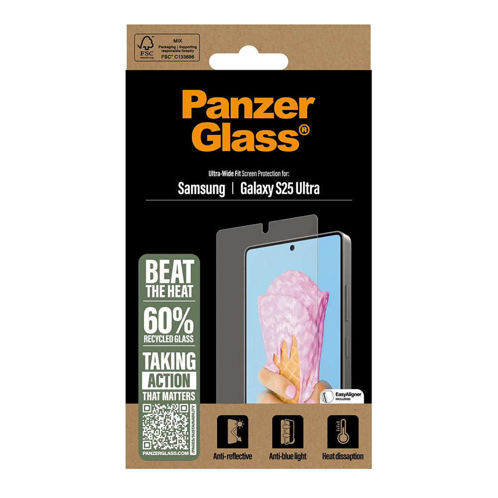 PanzerGlass Ultra-Wide Fit All-in-One védőfólia Samsung Galaxy S25 Ultra S938 készülékhez, Edzett üveg, Teljes ragasztás