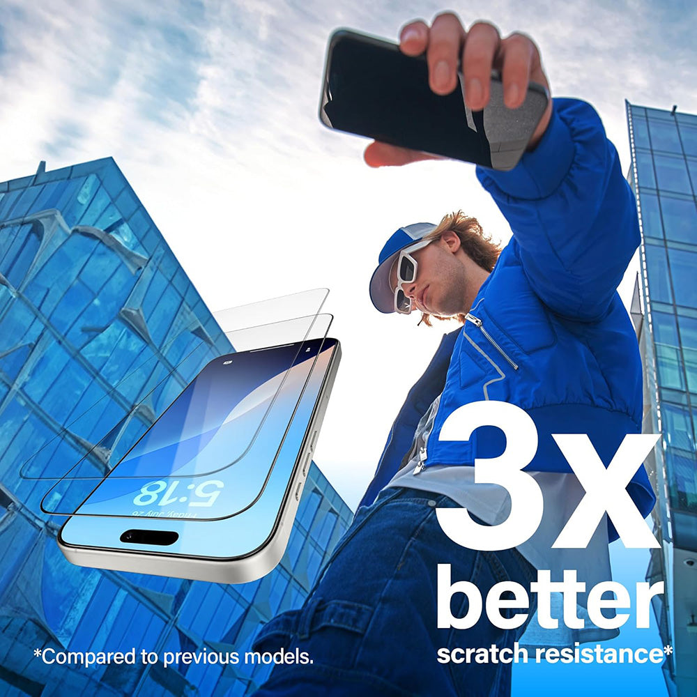 PanzerGlass Ultra-Wide Fit EasyAligner védőfólia Apple iPhone 17 Air készülékhez, Edzett üveg, Teljes ragasztás, Fekete