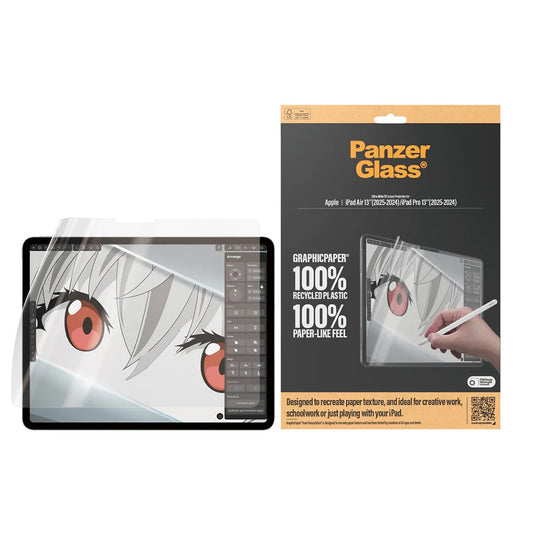 PanzerGlass Ultra-Wide Fit GraphicPaper védőfólia Apple iPad Pro 13 (2025) / Air 13 (2025) / Air 13 (2025) / Pro 13 (2024), Műanyag