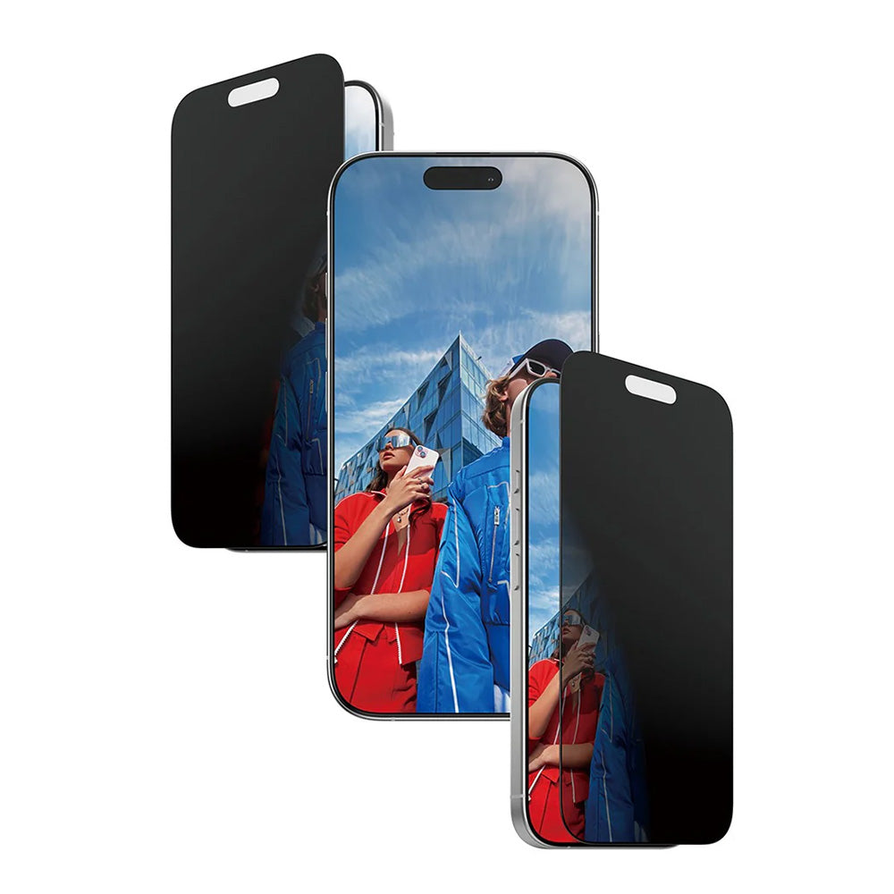 Privacy PanzerGlass Ultra-Wide Fit 2-Way EasyAligner védőfólia Apple iPhone 17 / 16 Pro készülékekhez, Edzett üveg, Teljes ragasztás