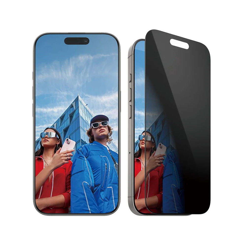 Privacy PanzerGlass Ultra-Wide Fit EasyAligner védőfólia Apple iPhone 16 Pro készülékhez, Edzett üveg, Teljes ragasztás