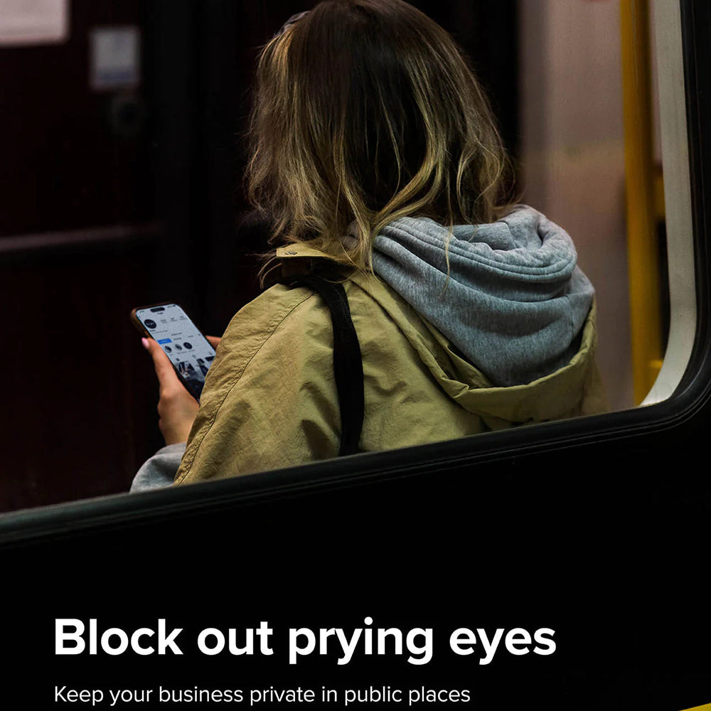 Privacy Ringke képernyővédő fólia Apple iPhone 15 Pro-hoz, Edzett üveg, Teljes ragasztás