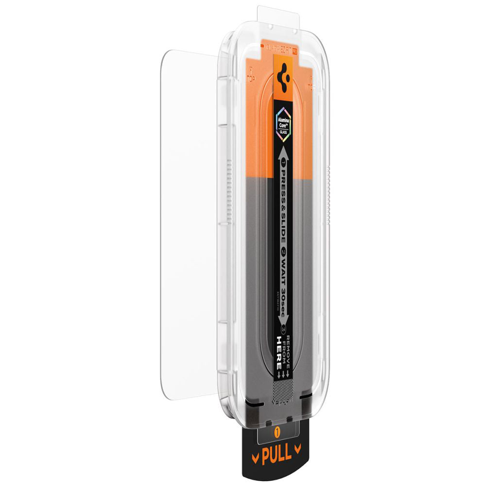 Spigen GlastR EZ FIT Pro Privacy Ecranvédő Fólia Apple iPhone 17 Air készülékhez, Edzett Üveg, Teljes Ragasztású AGL09871