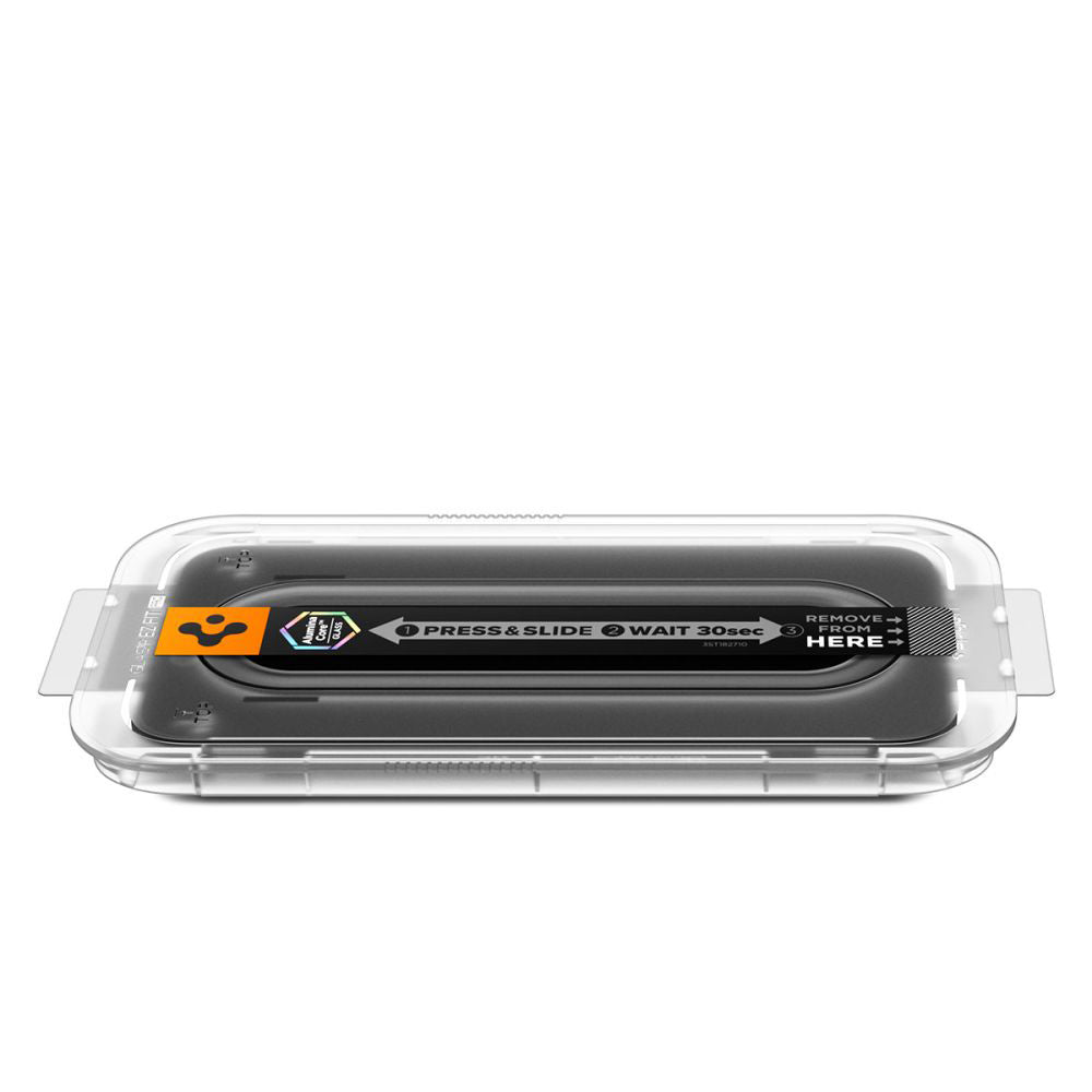 Spigen GlastR EZ FIT Pro Privacy Ecranvédő Fólia Apple iPhone 17 Air készülékhez, Edzett Üveg, Teljes Ragasztású AGL09871