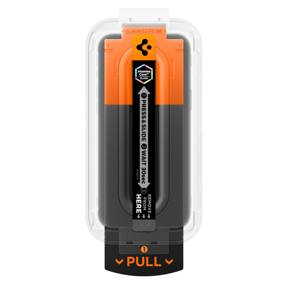 Spigen GlastR EZ FIT Pro Privacy Ecranvédő Fólia Apple iPhone 17 Air készülékhez, Edzett Üveg, Teljes Ragasztású AGL09871