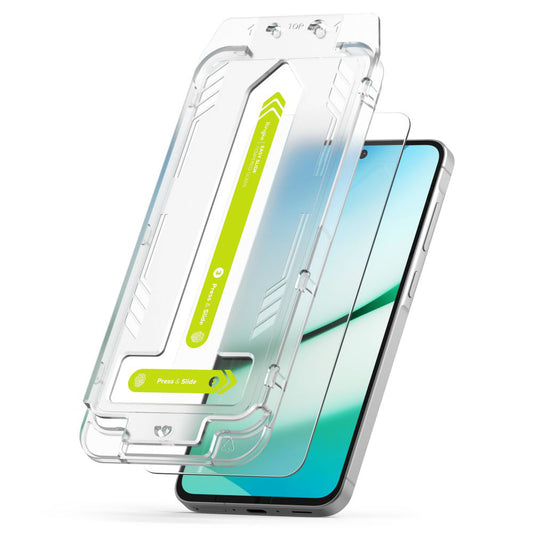 Ringke Easy Slide képernyővédő fólia Samsung Galaxy A36 A366 készülékhez, edzett üveg, teljes ragasztó, 2 darabos készlet