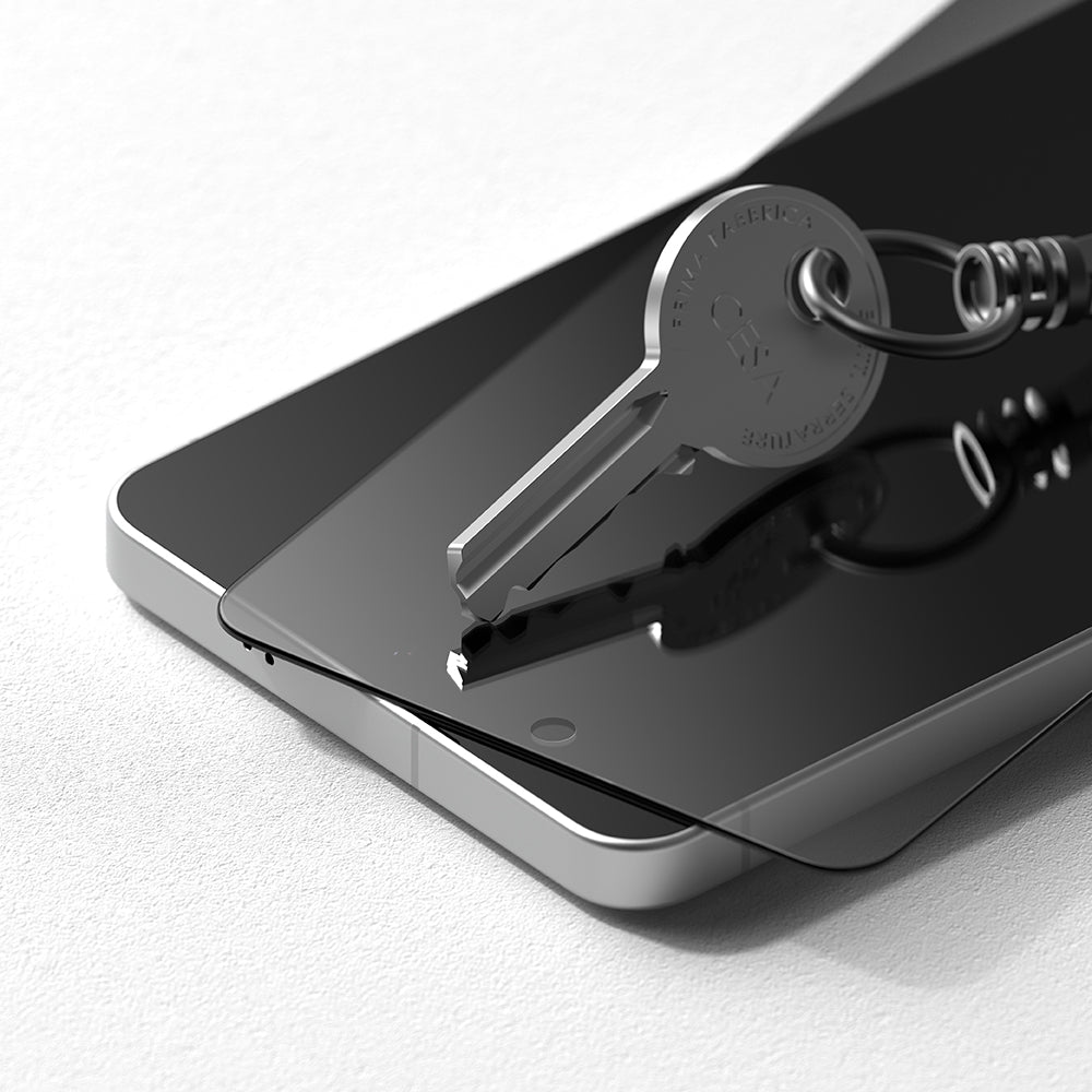 Ringke Easy Slide képernyővédő fólia Samsung Galaxy S26 Plus S947-hez, Edzett üveg, Teljes ragasztás, 2 darabos készlet, Fekete