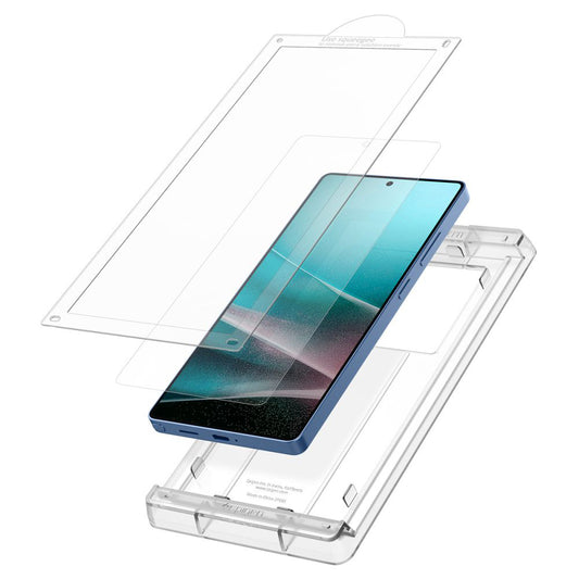 Spigen Elite Shield EZ FIT HD képernyővédő fólia Samsung Galaxy S25 Ultra S938 készülékhez, műanyag AFL09083