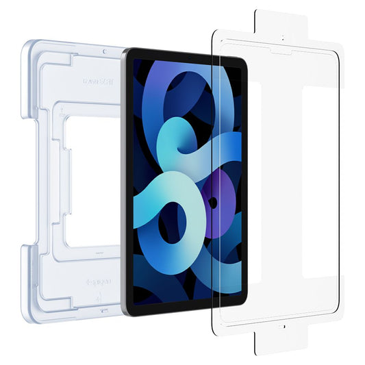 Spigen GlastR EZ FIT képernyővédő fólia Apple iPad Air (2022) / Pro 11 (2021) / Air (2020) készülékekhez, Edzett üveg, Teljes ragasztás AGL02065