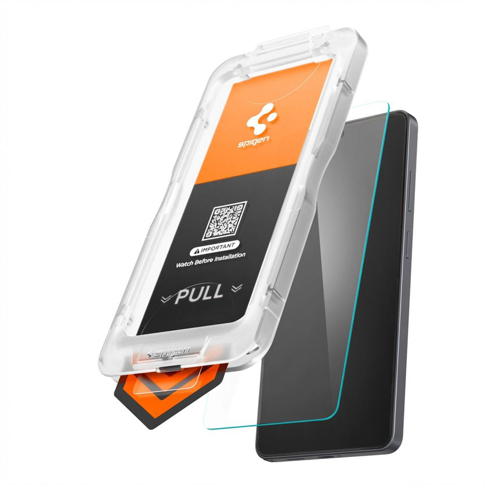 Spigen GlastR EZ FIT Pro HD védőfólia Samsung Galaxy S26 Plus S947 készülékhez, Edzett üveg, Teljes ragasztású AGL11086
