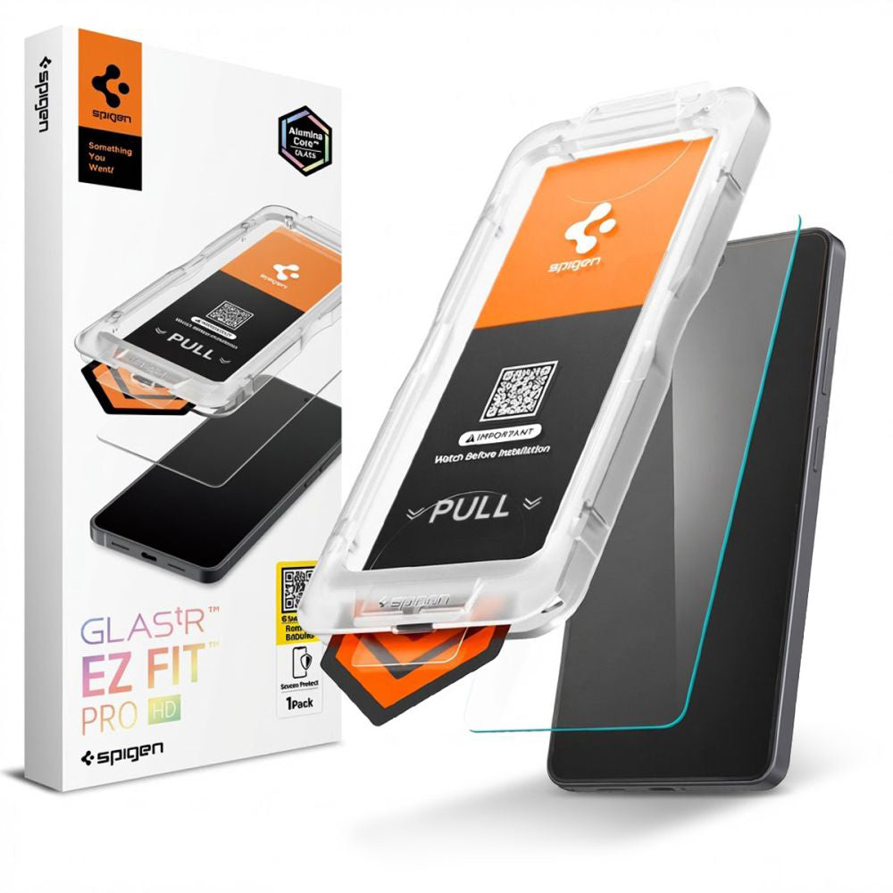 Spigen GlastR EZ FIT Pro HD védőfólia Samsung Galaxy S26 Ultra S948 készülékhez, Edzett üveg, Teljes ragasztású AGL11074